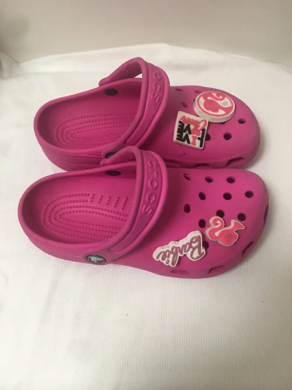 Barbie CROCS pink rubber with art